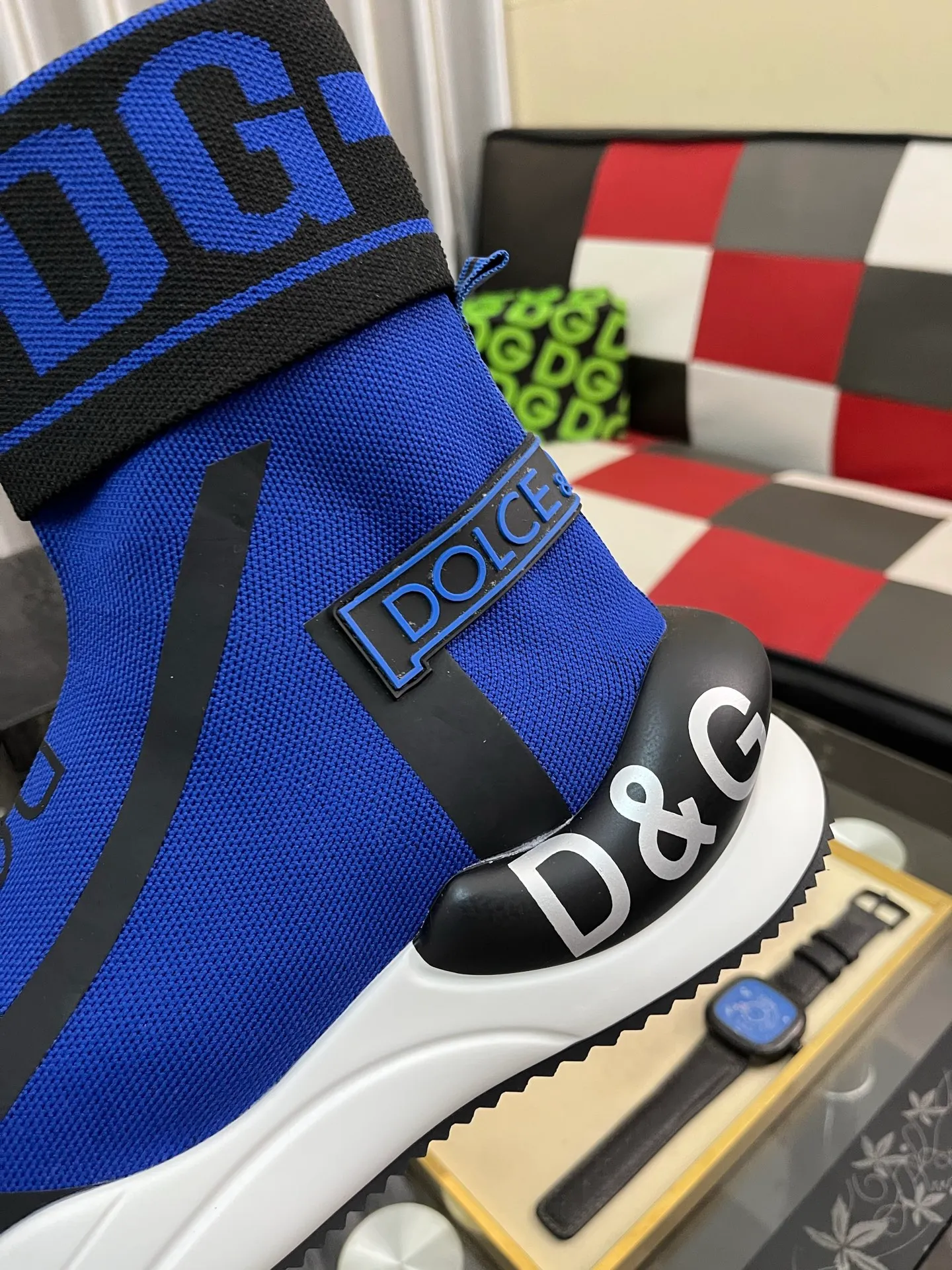 Men's men's shoes💰440⌚️⌚️【DG～】men's casual shoes 2022z cabinet simultaneous sale 🔶🔷🔜The upper is made of cowhide spliced fabric ➕Mesh lining, which is comfortable and breathable. The sole is: the original comfortable and wear-resistant outsole, ⚠️The real thing📱Photographed🎬The real thing is better📢📢📢Size: 35-46
